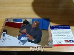 Lawrence Taylor signed New York Giants F/S Helmet with4 INSCRIPTIONS PSA/DNA COA