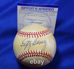 Lefty Gomez PSA DNA Coa Autograph American League OAL Signed Baseball