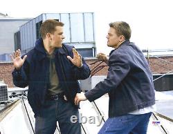 Leonardo DiCaprio + Matt Damon Signed 11x14 The Departed Photo PSA DNA COA