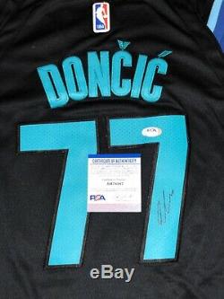 Luka Doncic Signed Dallas Mavericks City Edition Jersey, Autod NBA, Psa/Dna Coa