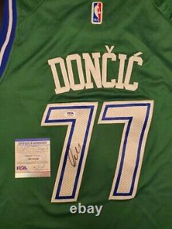 Luka Doncic Signed Dallas Mavericks Jersey with PSA/DNA COA NBA Euro Autographed