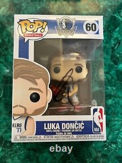 Luka Doncic Signed Funko POP Psa Dna Coa Autographed Dallas Mavericks