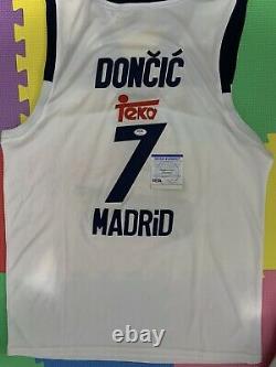 Luka Doncic Signed Madrid Swingman Jersey Psa/Dna Coa NBA Dallas Mavericks