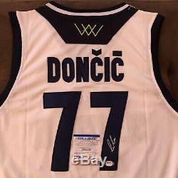 Luka Doncic Signed Slovenija National Jersey Autographed Auto New + PSA DNA COA