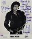 Michael Jackson Original Signed Coa Psa Dna Autograph Promo Lp Mjj Smile Fedora