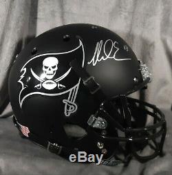 MIKE EVANS signed TAMPA BAY BUCCANEERS full size helmet PSA/DNA ITP coa fs black