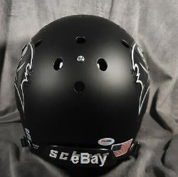 MIKE EVANS signed TAMPA BAY BUCCANEERS full size helmet PSA/DNA ITP coa fs black