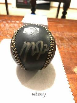 MIKE TROUT SIGNED BLACK LEATHER OFFICIAL MAJOR LEAGUE BASEBALL With PSA DNA COA