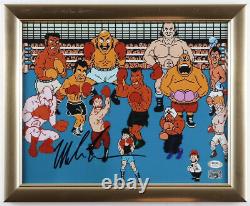 MIKE TYSON Signed Punch-Out! 13x16 Custom Framed Photo (PSA/DNA COA)