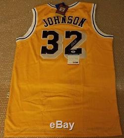 Magic Johnson Signed Authentic Adidas LA Lakers Jersey PSA/DNA ITP COA