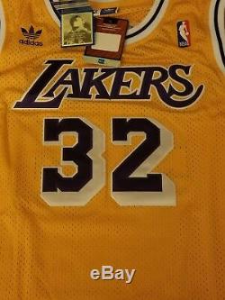 Magic Johnson Signed Authentic Adidas LA Lakers Jersey PSA/DNA ITP COA