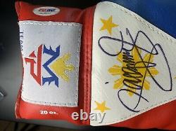 Manny Pacman Pacquiao Signed Boxing Glove Autograph AUTO PSA/DNA Sticker + COA