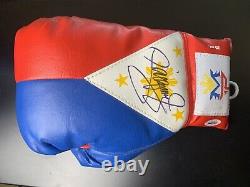 Manny Pacman Pacquiao Signed Boxing Glove Autograph AUTO PSA/DNA Sticker + COA