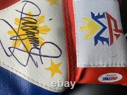 Manny Pacman Pacquiao Signed Boxing Glove Autograph AUTO PSA/DNA Sticker + COA