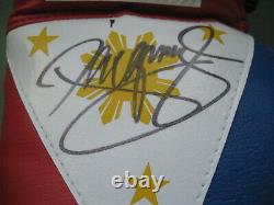 Manny Pacquiao Signed Boxing Glove Philippines Flag Auto with COA PSA DNA