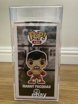 Manny Pacquiao Signed Funko Pop #37 Vaulted PSA DNA COA RARE ENCAP