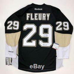 Marc-andre Fleury Signed Pittsburgh Penguins Rbk 2009 Cup Jersey Psa/dna Coa