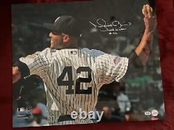 Mariano Riveria Signed 20x24 Photo Annotated Last To Wear #42 Psa /dna Coa