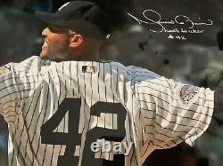 Mariano Riveria Signed 20x24 Photo Annotated Last To Wear #42 Psa /dna Coa