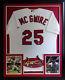 Mark Mcgwire Framed Jersey Signed Psa/dna Coa Autographed St Louis Cardinals