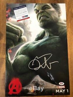 Mark Ruffalo Avengers Hulk Signed Autographed 12x18 Poster Photo PSA/DNA COA