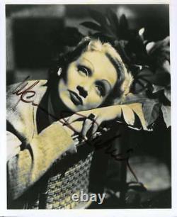 Marlene Dietrich Psa Dna Coa Hand Signed 8x10 Photo Autograph Authenticated