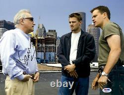Martin Scorsese Signed 11x14 The Departed Photo with Damon DiCaprio PSA DNA COA