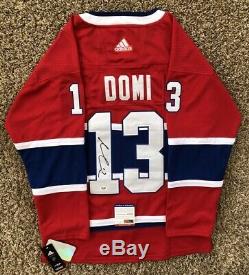 Max Domi Signed Montreal Canadiens Jersey PSA/DNA COA #13 NHL Star Coyotes RARE