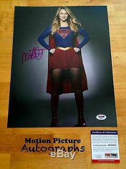 Melissa Benoist Signed 11x14 Photo Psa Dna Coa Autograph Supergirl Ab88275
