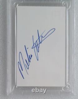 Melissa Etheridge Signed Psa/dna Coa Slabbed Cut Music Singer Autographed Psa