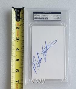 Melissa Etheridge Signed Psa/dna Coa Slabbed Cut Music Singer Autographed Psa