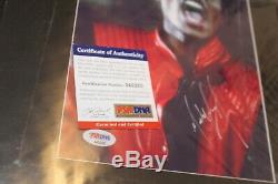 Michael Jackson Autographed Thriller 8x10 COA PSA/DNA Hand Signed! NO RESERVE