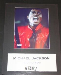 Michael Jackson Autographed Thriller 8x10 COA PSA/DNA Hand Signed! NO RESERVE