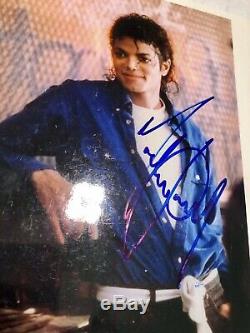 Michael Jackson Vintage Autographed 8x10 COA PSA/DNA