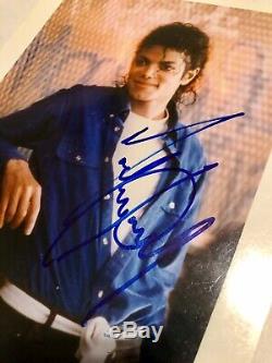 Michael Jackson Vintage Autographed 8x10 COA PSA/DNA