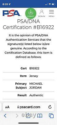 Michael Jordan Autographed Signed Chicago Bulls Jersey! PSA/DNA COA Hof Goat