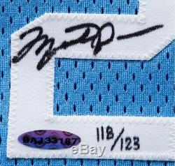 Michael Jordan Signed North Carolina Tar Heels Jersey UDA & PSA DNA COA Mint