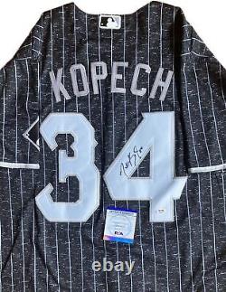 Michael Kopech Signed Jersey Psa/dna Coa Southside White Sox Autographed