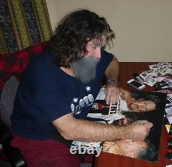 Mick Foley Terry Funk Signed 16x20 Photo PSA/DNA COA WWE Hell in a Cell Picture