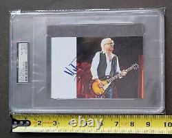 Mick Jones Signed Photo Psa/dna Coa Slabbed Foreigner Autographed Music Psa