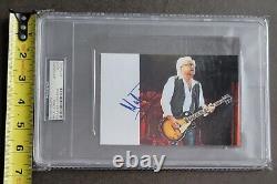 Mick Jones Signed Photo Psa/dna Coa Slabbed Foreigner Autographed Music Psa