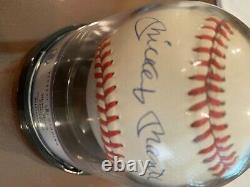 Mickey Mantle Autographed Amer. League Baseball Beckett Graded 9 PSA/DNA- COA