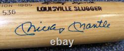 Mickey Mantle Autographed Louisville Slugger Bat Yankees PSA/DNA COA AA08598
