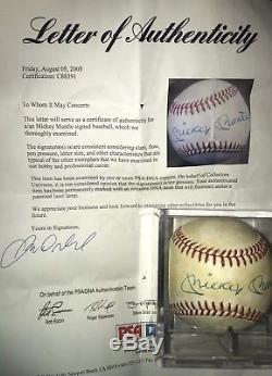 Mickey Mantle Signed Autographed Official AL Baseball, PSA/DNA COA