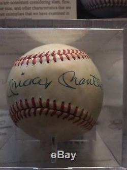 Mickey Mantle Signed Autographed Official AL Baseball, PSA/DNA COA