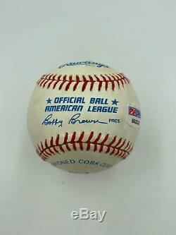 Mickey Mantle Signed Autographed Official American League Baseball PSA DNA COA