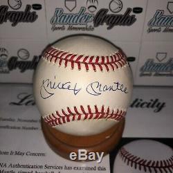 Mickey Mantle Signed Autographed Psa Dna Full Letter Coa Official Al Baseball