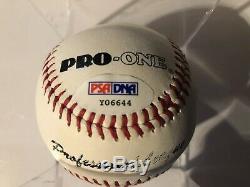 Mickey Mantle Signed Baseball PSA DNA Full Letter COA Yankees