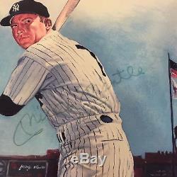 Mickey Mantle Willie Mays Duke Snider Signed Autographed 26X32 Litho PSA DNA COA