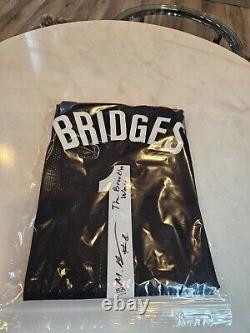 Mikal Bridges Autographed/Signed Jersey PSA/DNA COA Black Custom Jersey